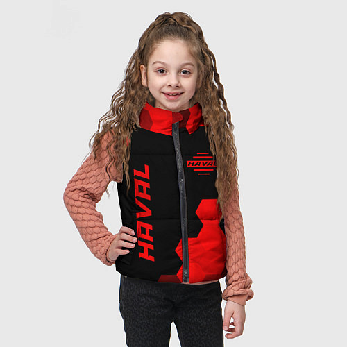 Детский жилет Haval - red gradient вертикально / 3D-Черный – фото 3