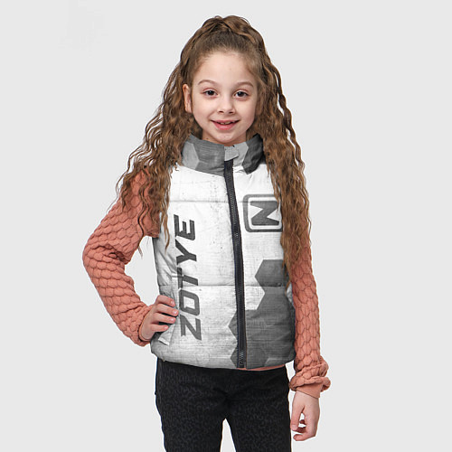 Детский жилет Zotye - white gradient вертикально / 3D-Черный – фото 3