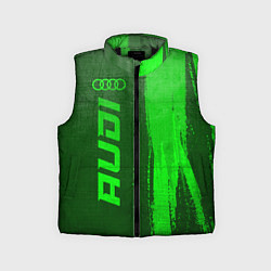 Детский жилет Audi - green gradient по-вертикали, цвет: 3D-черный