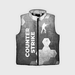Детский жилет Counter Strike - grey gradient вертикально, цвет: 3D-черный