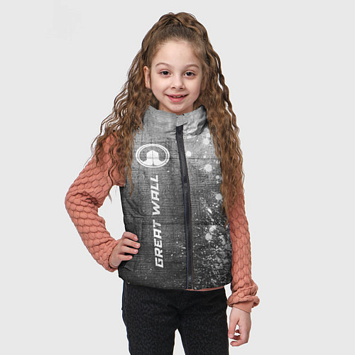 Детский жилет Great Wall - grey gradient по-вертикали / 3D-Черный – фото 3