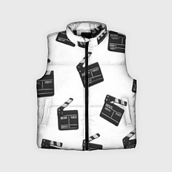 Детский жилет Съёмочная хлопушка, цвет: 3D-черный