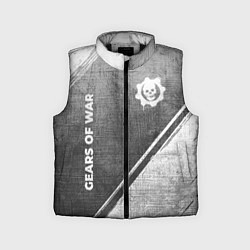 Детский жилет Gears of War - grey gradient вертикально, цвет: 3D-черный