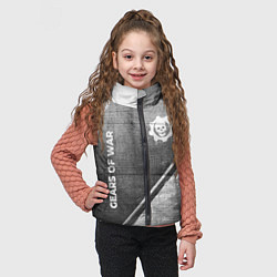 Детский жилет Gears of War - grey gradient вертикально, цвет: 3D-черный — фото 2