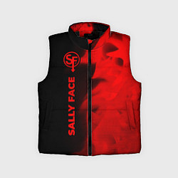 Детский жилет Sally Face - red gradient по-вертикали, цвет: 3D-черный
