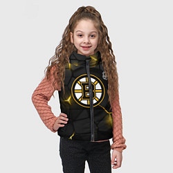 Детский жилет Бостон Брюинз - плиты с подсветкой, цвет: 3D-черный — фото 2