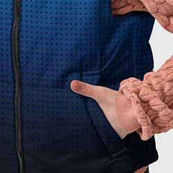 Детский жилет Из голубого в чёрный градиент с точками, цвет: 3D-черный — фото 2