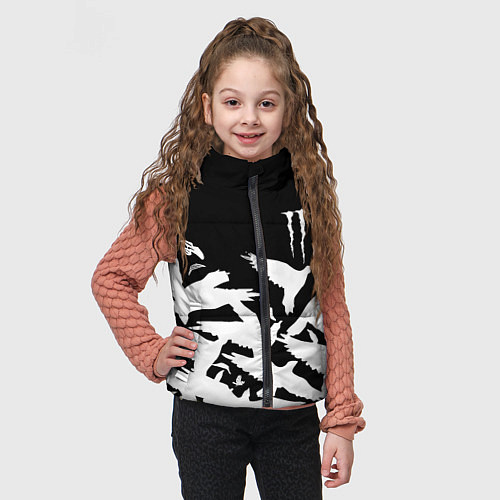 Детский жилет Monster energy crow / 3D-Черный – фото 3