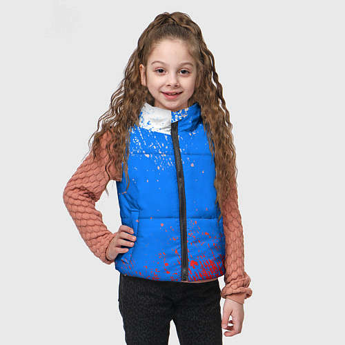 Детский жилет Патриот - флаг / 3D-Черный – фото 3