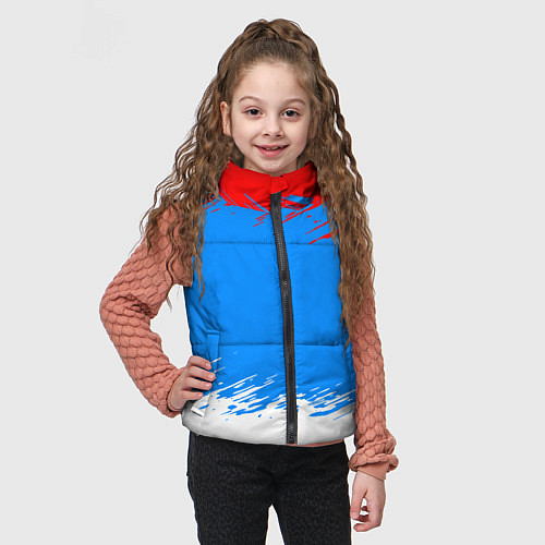 Детский жилет Патриот - флаг / 3D-Черный – фото 3