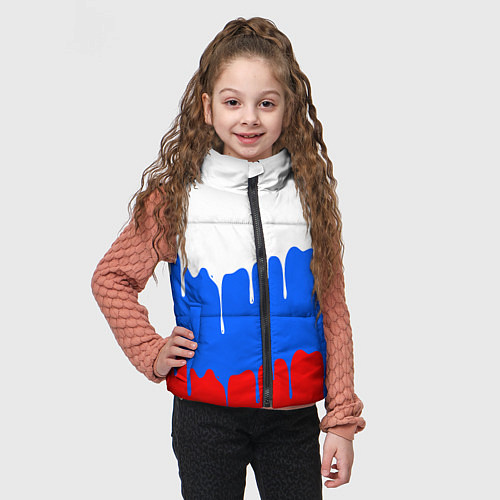 Детский жилет Патриот - флаг / 3D-Черный – фото 3