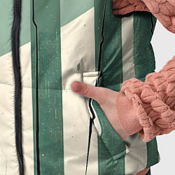 Детский жилет Зеленые полосы, цвет: 3D-черный — фото 2