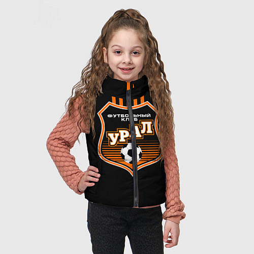 Детский жилет ФК Урал - полоски / 3D-Черный – фото 3