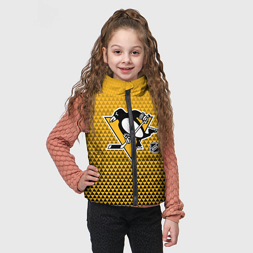 Детский жилет Питтсбург Пингвинз - черный и желтый / 3D-Черный – фото 3