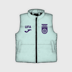 Детский жилет Фк Уфа - мятный цвет и текстура, цвет: 3D-черный