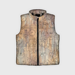 Детский жилет Стимпанк элементы, цвет: 3D-черный