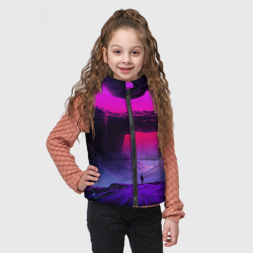 Детский жилет A Journey on the planet / 3D-Черный – фото 3