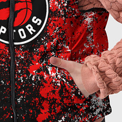 Детский жилет Торонто Рэпторс - цветовой хаос, цвет: 3D-черный — фото 2