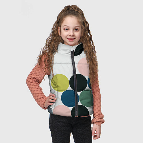 Детский жилет Кластер чил - абстракция / 3D-Черный – фото 3