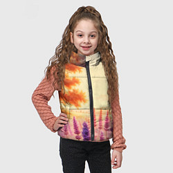 Детский жилет Поле цветочное, цвет: 3D-черный — фото 2