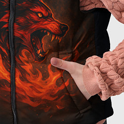Детский жилет Инфернальный волк, цвет: 3D-черный — фото 2