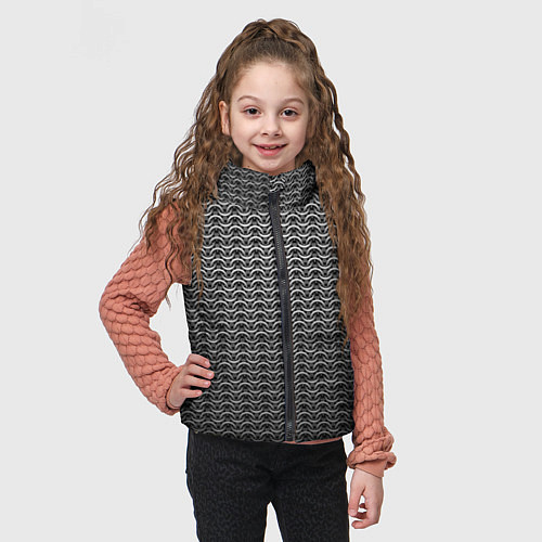 Детский жилет Стальная кольчуга воинов / 3D-Черный – фото 3