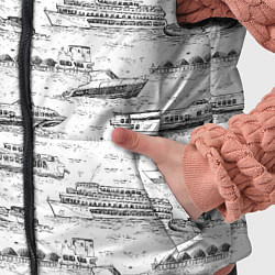 Детский жилет Корабли на Неве, цвет: 3D-черный — фото 2