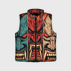 Детский жилет Demons Oni - neuroart, цвет: 3D-черный