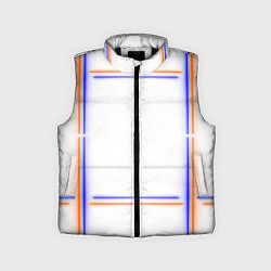 Детский жилет Neon white orange light blue, цвет: 3D-черный