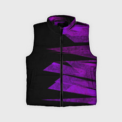 Детский жилет Color purple black stripes, цвет: 3D-черный