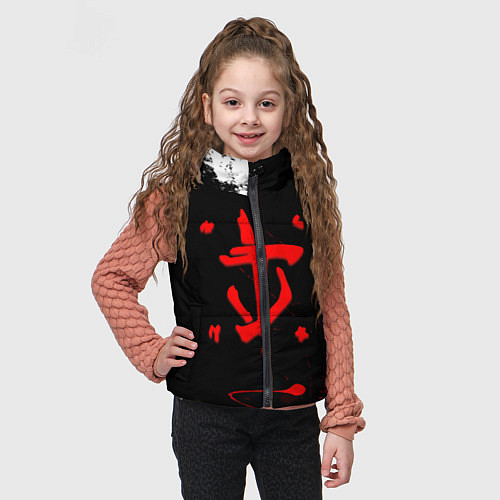 Детский жилет Doom краски всплеск / 3D-Черный – фото 3