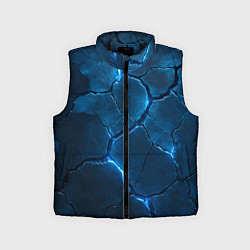 Детский жилет Неоновые плиты с камуфляжем, цвет: 3D-черный