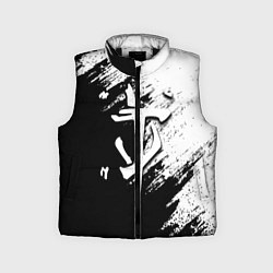 Детский жилет Doom штрихи красок черные