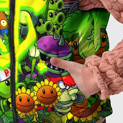 Детский жилет Растения против зомби x Дум лого, цвет: 3D-черный — фото 2