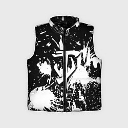 Детский жилет Doom белые краски, цвет: 3D-черный