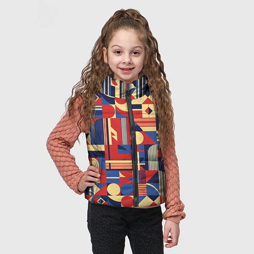Детский жилет Геометрический карнавал / 3D-Черный – фото 3