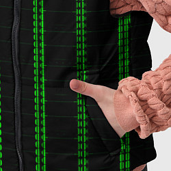 Детский жилет Color black cage green stripes, цвет: 3D-черный — фото 2