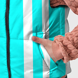 Детский жилет Color blue white stripes, цвет: 3D-черный — фото 2