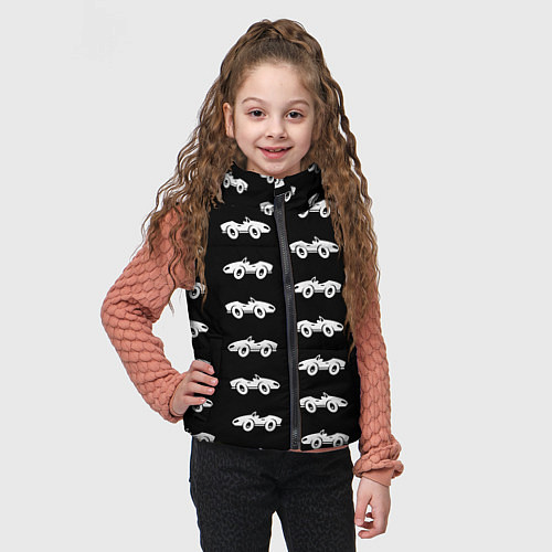 Детский жилет Автомобили / 3D-Черный – фото 3