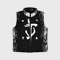 Детский жилет Doom краска белая текстура, цвет: 3D-черный