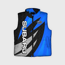 Детский жилет Subaru - синий, цвет: 3D-черный
