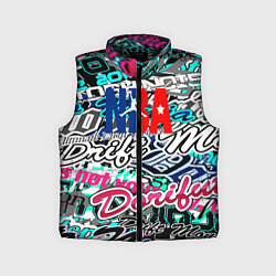 Детский жилет NBA надписи текстура, цвет: 3D-черный