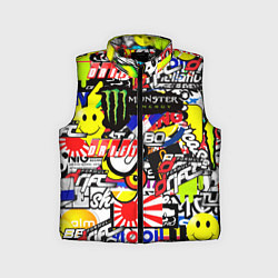 Детский жилет Monster energy брендовый стиль, цвет: 3D-черный