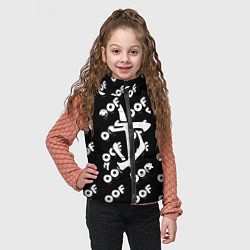 Детский жилет Doom off black, цвет: 3D-светло-серый — фото 2