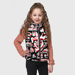 Детский жилет Doom x fortnite glitch, цвет: 3D-черный — фото 2