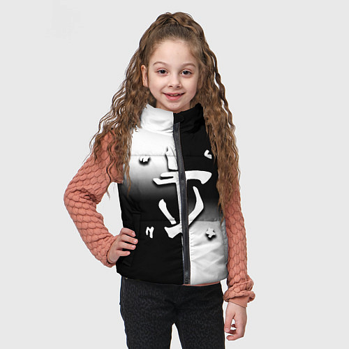 Детский жилет Doom black geometry / 3D-Черный – фото 3