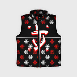 Детский жилет Doom winter pattern steel