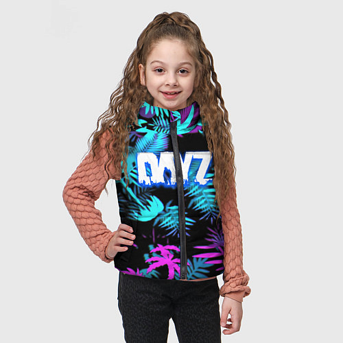 Детский жилет Dayz неоновые тропики / 3D-Черный – фото 3