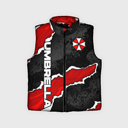 Детский жилет Umbrella corp - разрывы, цвет: 3D-черный