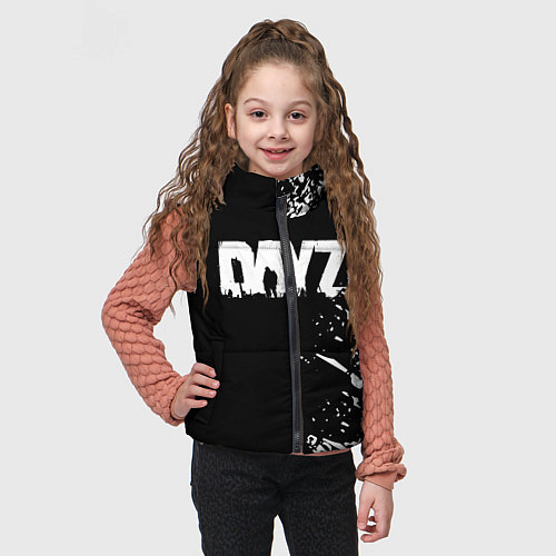 Детский жилет Dayz брызги красок / 3D-Черный – фото 3